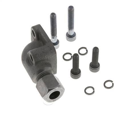 LK 35 Codo Brida de bomba Fundición maleable con 10L (M16x1,5)