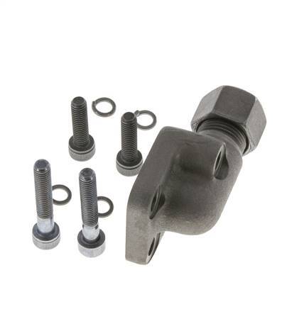 LK 35 Codo Brida de bomba Fundición maleable con 12L (M18x1,5)