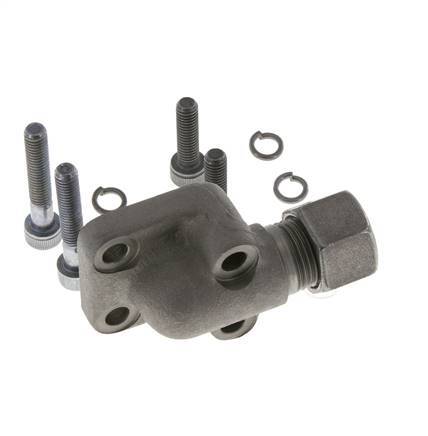 LK 35 Codo Brida de bomba Fundición maleable con 12L (M18x1,5)
