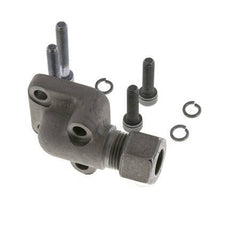 LK 35 Codo Brida de bomba Fundición maleable con 12L (M18x1,5)