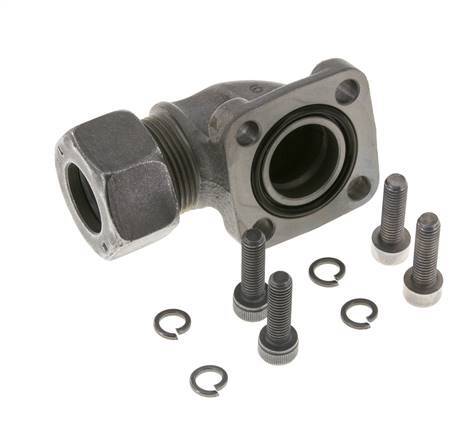 LK 40 Codo brida de bomba Fundición maleable con 18L (M26x1,5)