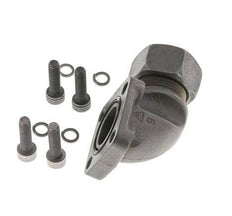 LK 40 Codo brida de bomba Fundición maleable con 18L (M26x1,5)