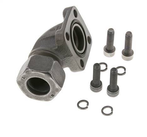 LK 40 Codo brida de bomba Fundición maleable con 18L (M26x1,5)
