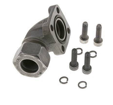 LK 40 Codo brida de bomba Fundición maleable con 18L (M26x1,5)