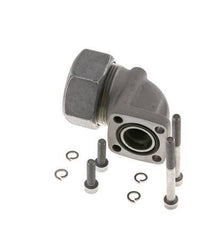 LK 40 Codo Brida de bomba Fundición maleable con 35L (M45x2)