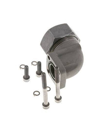 LK 40 Codo Brida de bomba Fundición maleable con 35L (M45x2)