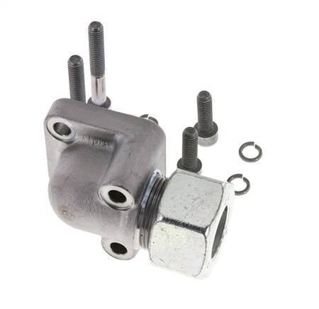 Codo LK 55 Brida de bomba Fundición maleable con 25S (M36x2)
