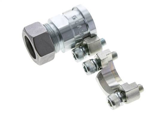 1'' Brida SAE 3000 PSI Acero con 28L (M36x2) ISO 6162-1