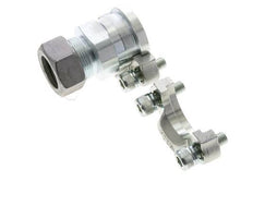 Brida SAE de 1-1/4'' 3000 PSI de acero con 28L (M36x2) ISO 6162-1