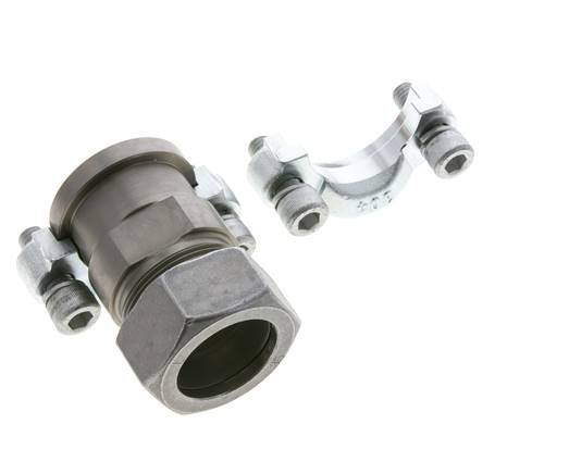 Brida SAE de 1-1/4'' 3000 PSI de acero con 35L (M45x2) ISO 6162-1