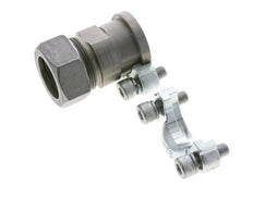Brida SAE de 1-1/4'' 3000 PSI de acero con 35L (M45x2) ISO 6162-1