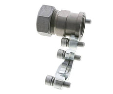 Brida SAE de 1-1/4'' 3000 PSI de acero con 35L (M45x2) ISO 6162-1