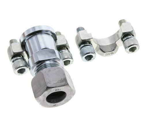 Brida 3/4'' SAE 3000 PSI Acero con 20S (M30x2) ISO 6162-1