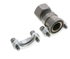 Brida SAE de 1-1/4'' 3000 PSI de acero con 25S (M36x2) ISO 6162-1