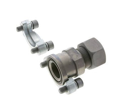 Brida SAE de 1-1/4'' 3000 PSI de acero con 25S (M36x2) ISO 6162-1