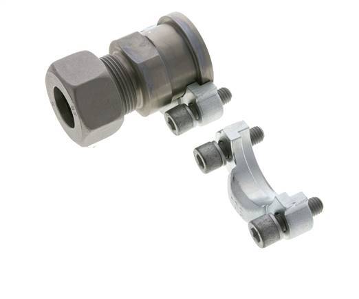Brida SAE de 1-1/4'' 3000 PSI de acero con 25S (M36x2) ISO 6162-1