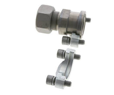 Brida SAE de 1-1/4'' 3000 PSI de acero con 25S (M36x2) ISO 6162-1