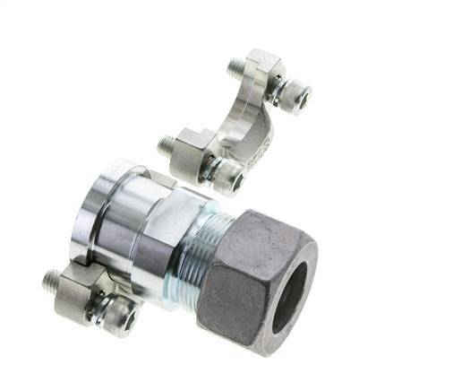 Brida SAE de 1-1/4'' 3000 PSI de acero con 30S (M42x2) ISO 6162-1