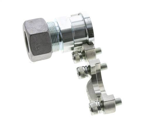 Brida SAE de 1-1/4'' 3000 PSI de acero con 30S (M42x2) ISO 6162-1