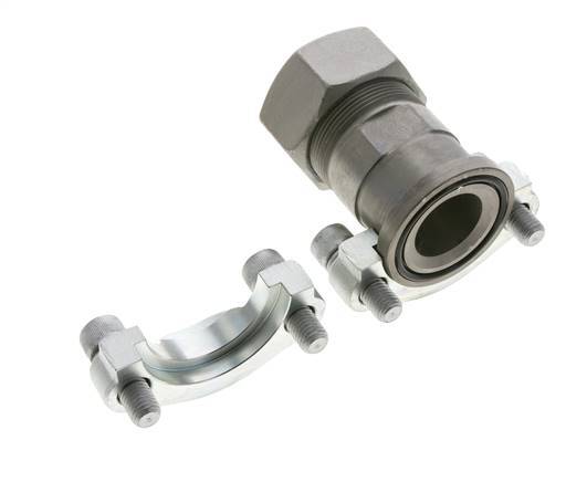 Brida SAE 1-1/2'' Acero 3000 PSI con 38S (M52x2) ISO 6162-1