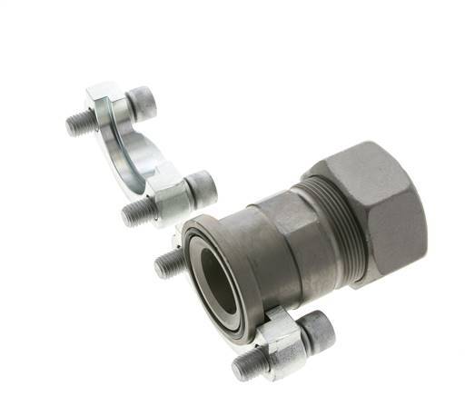 Brida SAE 1-1/2'' Acero 3000 PSI con 38S (M52x2) ISO 6162-1