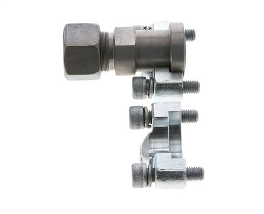 Brida de 1/2'' SAE 6000 PSI de acero con 16S (M24x1,5) ISO 6162-2