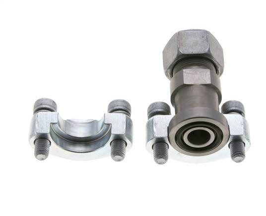 Brida de 1/2'' SAE 6000 PSI de acero con 16S (M24x1,5) ISO 6162-2