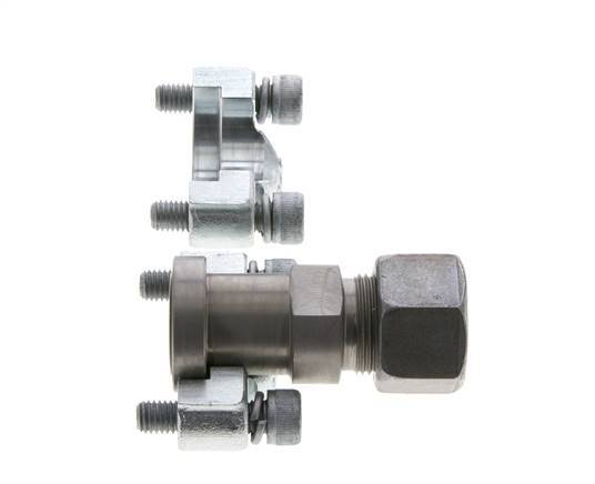 Brida de 1/2'' SAE 6000 PSI de acero con 16S (M24x1,5) ISO 6162-2