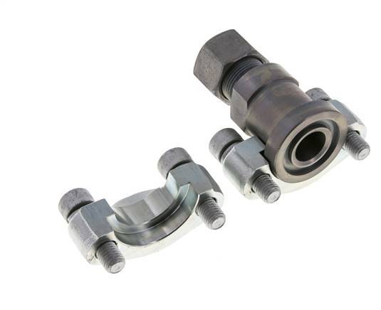 3/4'' Brida SAE 6000 PSI Acero con 16S (M24x1.5) ISO 6162-2