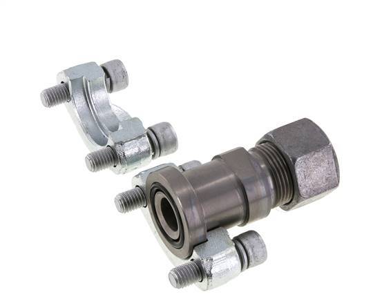 Brida 3/4'' SAE 6000 PSI Acero con 20S (M30x2) ISO 6162-2