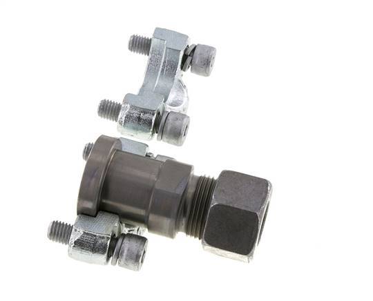 Brida 3/4'' SAE 6000 PSI Acero con 20S (M30x2) ISO 6162-2
