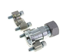 Brida SAE de 1'' de acero de 6000 PSI con 25S (M36x2) ISO 6162-2