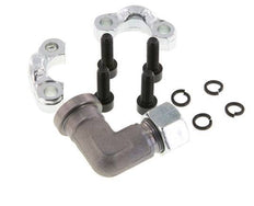 Codo de 1/2'' Brida SAE 3000 PSI Acero con 15L (M22x1.5) ISO 6162-1