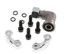 Codo de 1/2'' Brida SAE 3000 PSI Acero con 15L (M22x1.5) ISO 6162-1