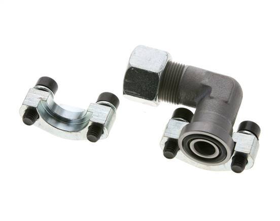 Codo de 1/2'' Brida SAE 3000 PSI Acero con 16S (M24x1,5) ISO 6162-1