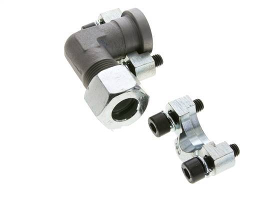 Codo de 1/2'' Brida SAE 3000 PSI Acero con 16S (M24x1,5) ISO 6162-1