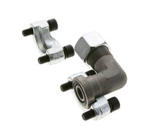 Codo de 1/2'' Brida SAE 6000 PSI Acero con 16S (M24x1.5) ISO 6162-2
