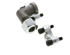 Codo de 1/2'' Brida SAE 6000 PSI Acero con 16S (M24x1.5) ISO 6162-2
