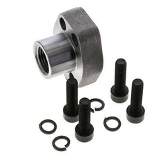1/2'' Brida SAE 3000 PSI Acero liso con rosca hembra G1/2'' ISO 6162-1