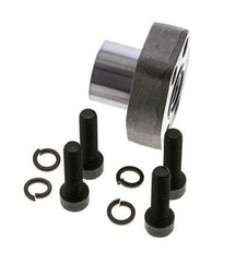 1/2'' Brida SAE 3000 PSI Acero liso con rosca hembra G1/2'' ISO 6162-1