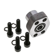 1/2'' Brida SAE 3000 PSI Acero liso con rosca hembra G1/2'' ISO 6162-1