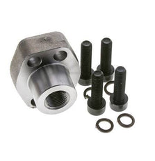 1/2'' Brida SAE 3000 PSI Acero liso con roscas hembra G3/8'' ISO 6162-1