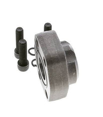 1-1/2'' SAE Flange 3000 PSI Plain Steel with G1-1/4'' Female Threads ISO 6162-1