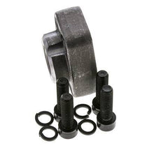 Brida 3/4'' SAE 6000 PSI Acero liso con rosca hembra G3/4'' ISO 6162-2