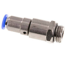Junta giratoria rápida de 10 mm y G1/2'' Rosca macho de latón niquelado/PBT NBR giratorio