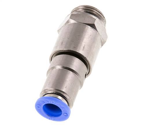 Junta giratoria rápida de 10 mm y G1/2'' Rosca macho de latón niquelado/PBT NBR giratorio