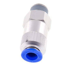 Válvula de retención de 12mm y R1/2'' macho de aluminio 0.2-10bar (3-145psi) con rosca para manguera