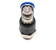 Silenciador de control de flujo Codo de salida de contador 6 mm - G1/8'' Latón/PA 66