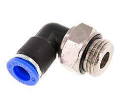 Codo de 10 mm y G1/2'' Junta giratoria con rosca macho de latón niquelado/PBT NBR giratorio