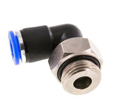 Codo de 10 mm y G1/2'' Junta giratoria con rosca macho de latón niquelado/PBT NBR giratorio